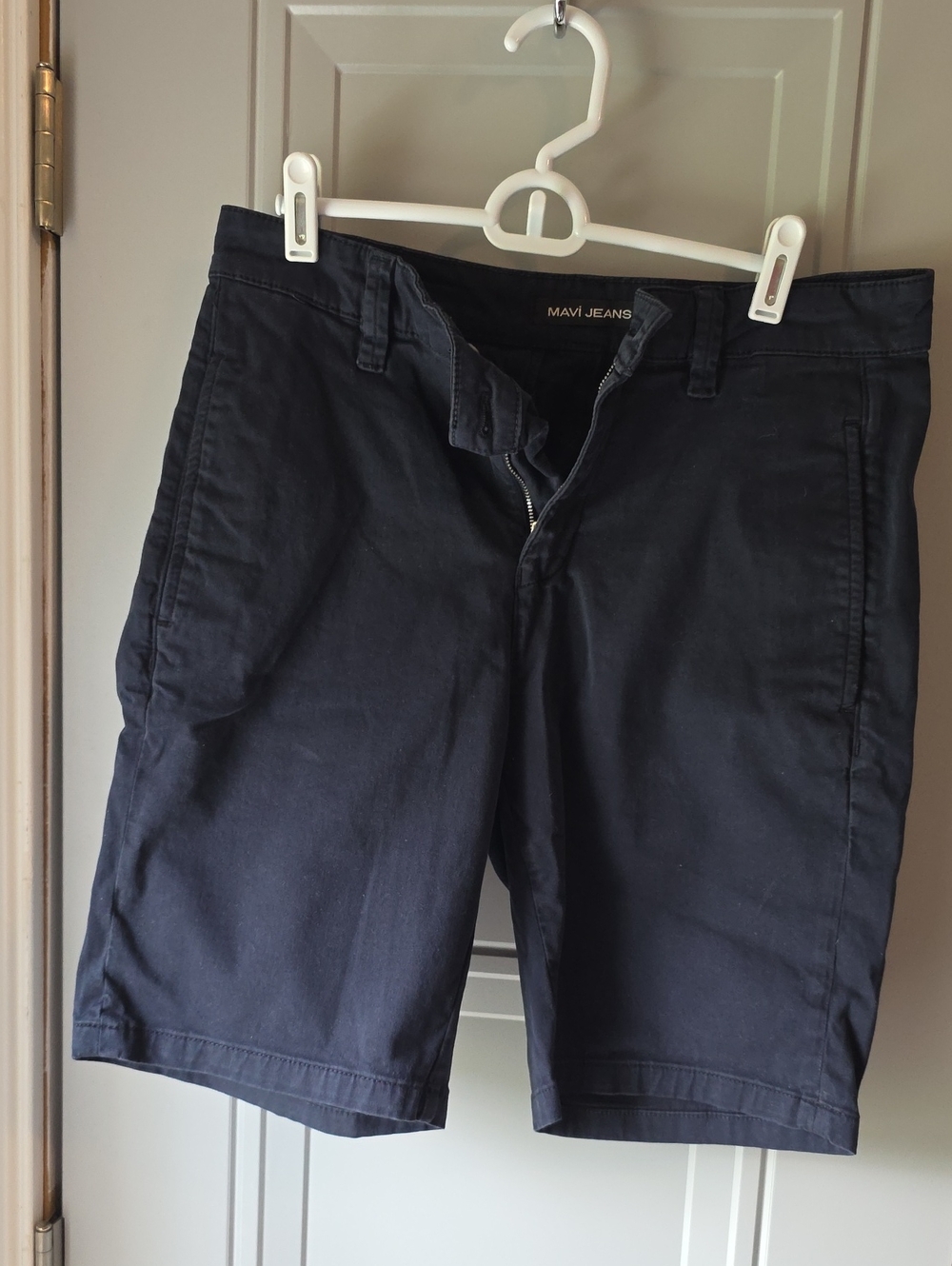 Mavi Men's Dark Navy Flat-Front Chino Shorts